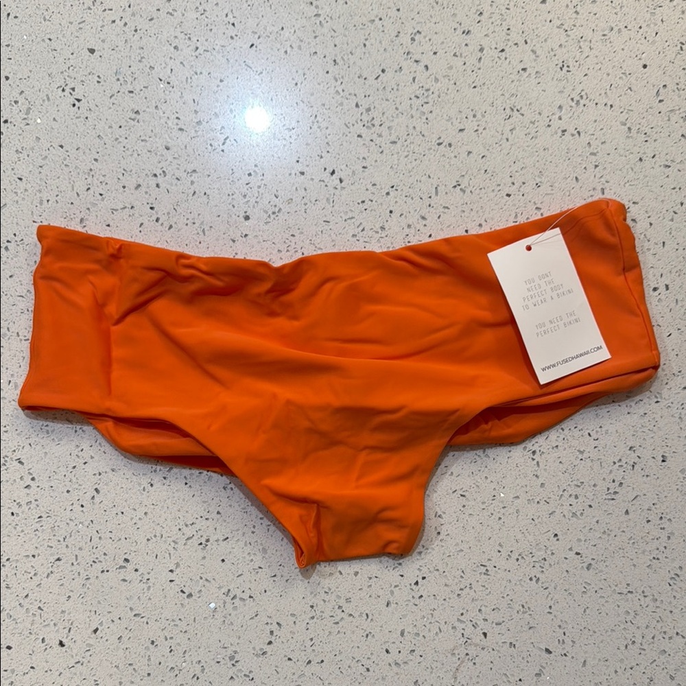 Fused Hawaii Sherbet Orange Bikini Bottom L